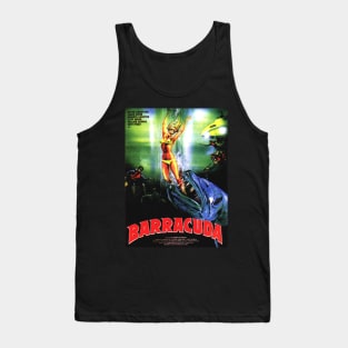 Classic Jaws Ripoff Movie Poster - Barracuda Tank Top